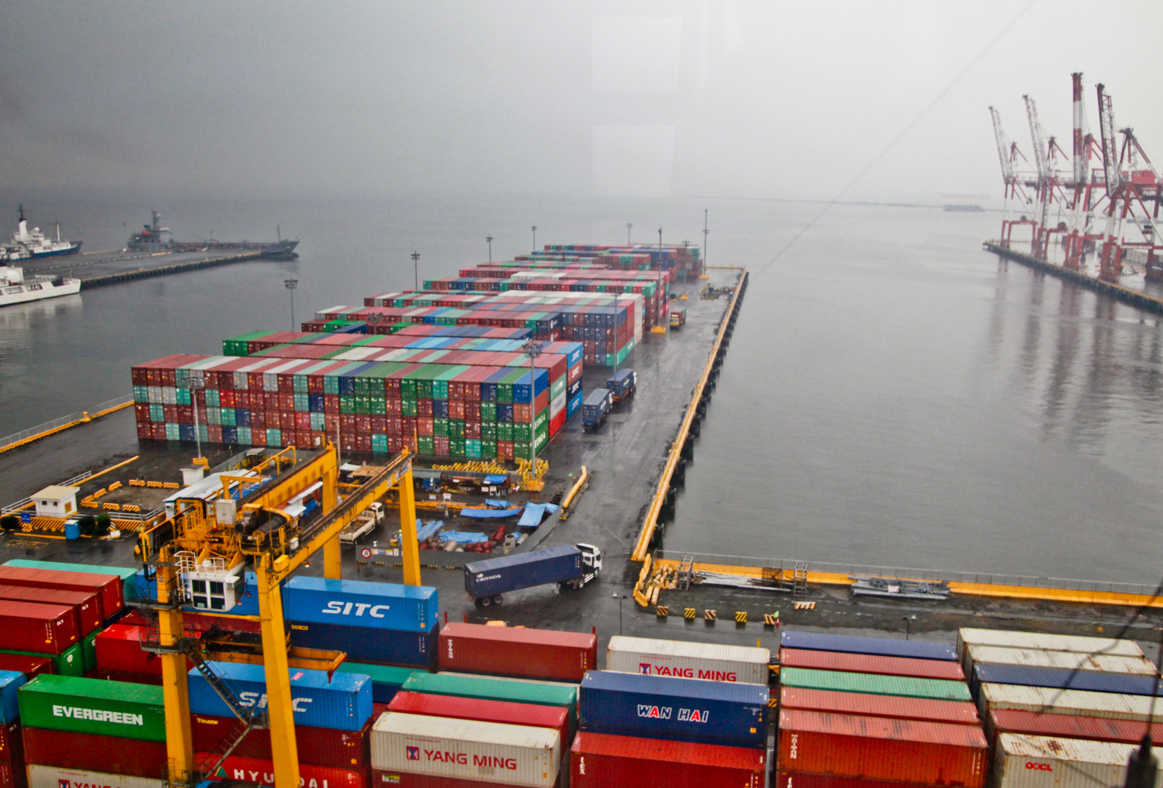 world trade, harbour, container