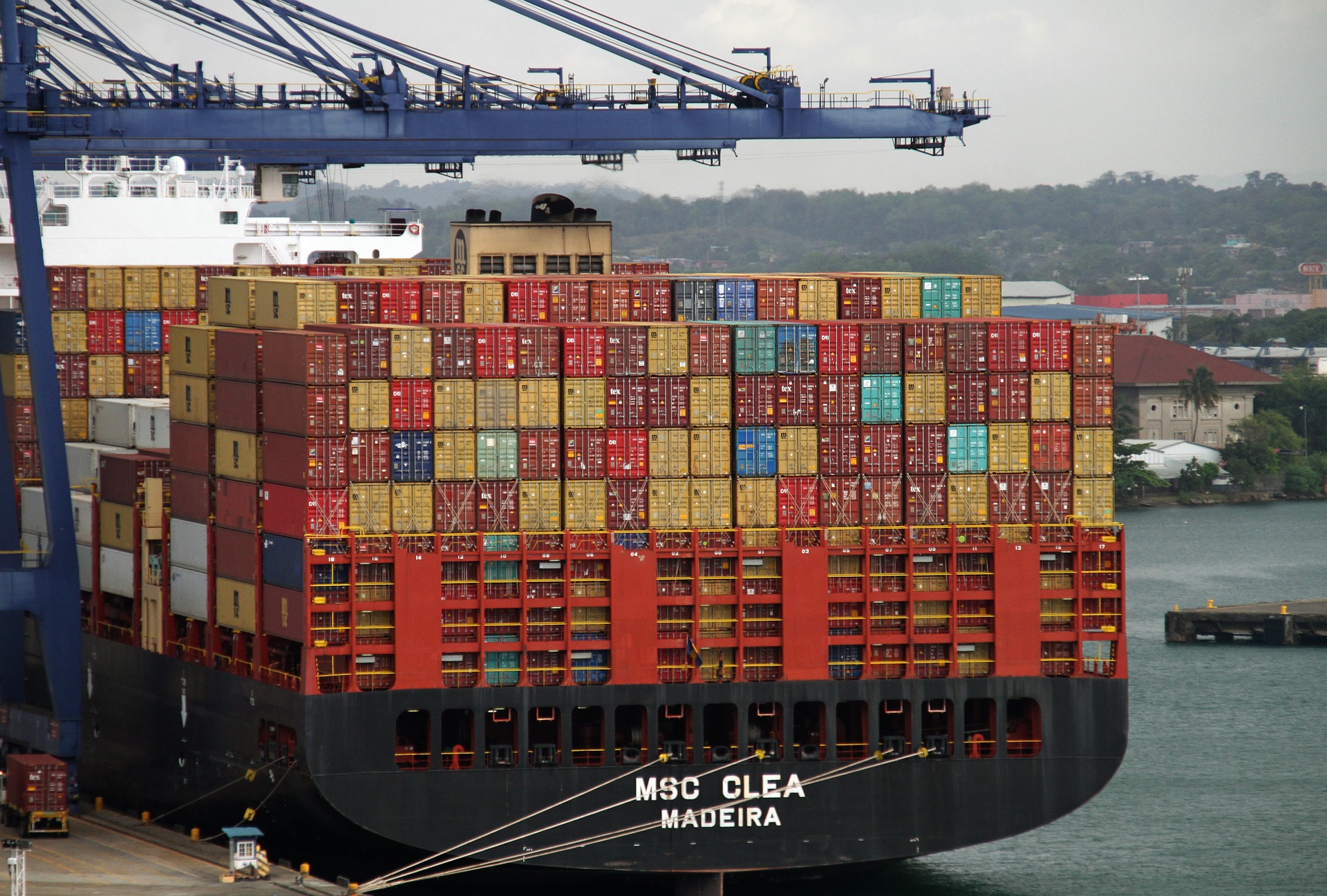 containers cargo ship
