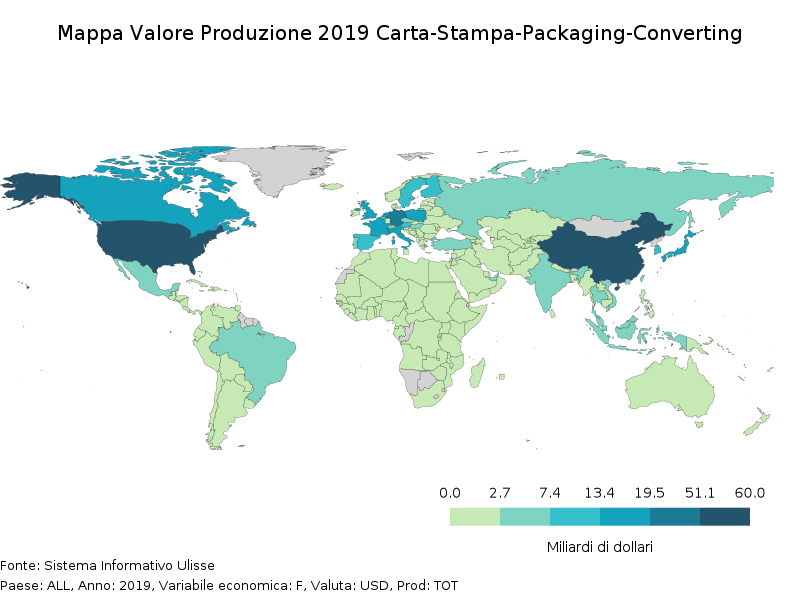 Mappa Produzione 2019 industrie cartaria, grafica e converting